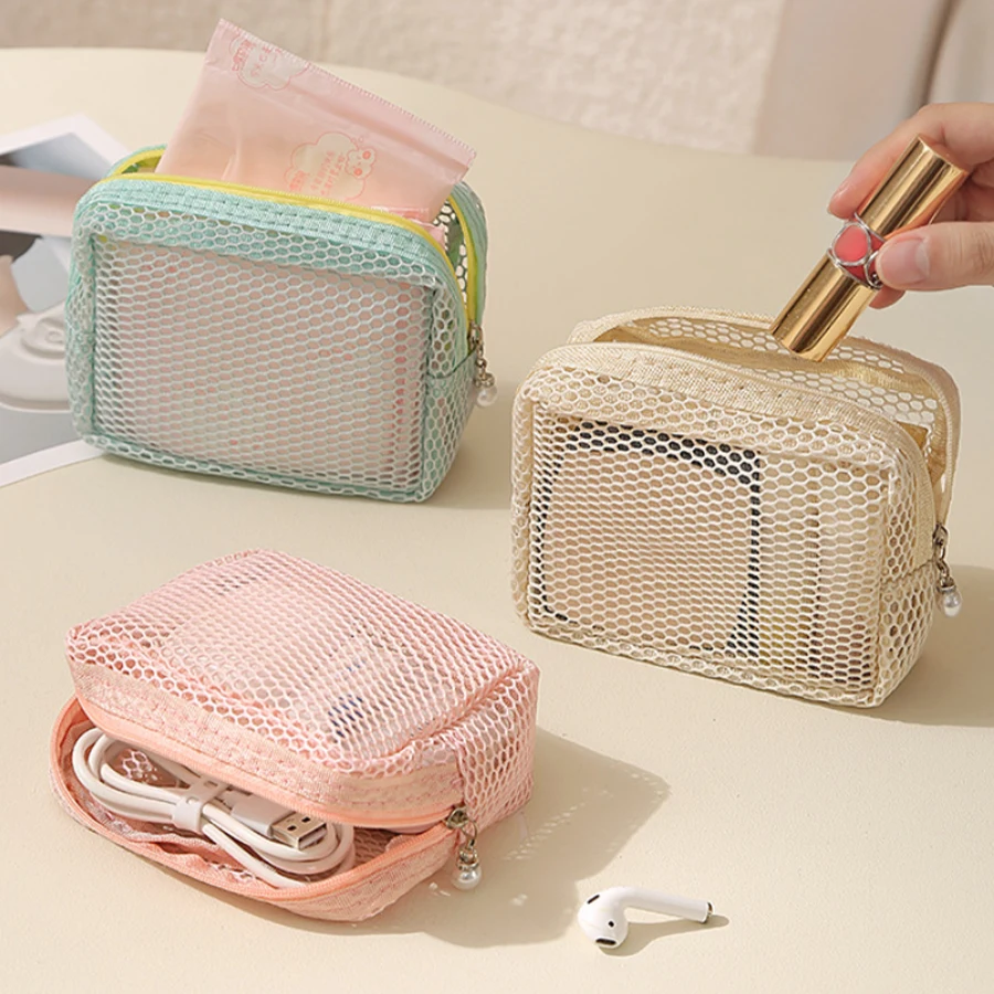 Large Capacity Breathable Travel Toiletry Bag with Drawstring