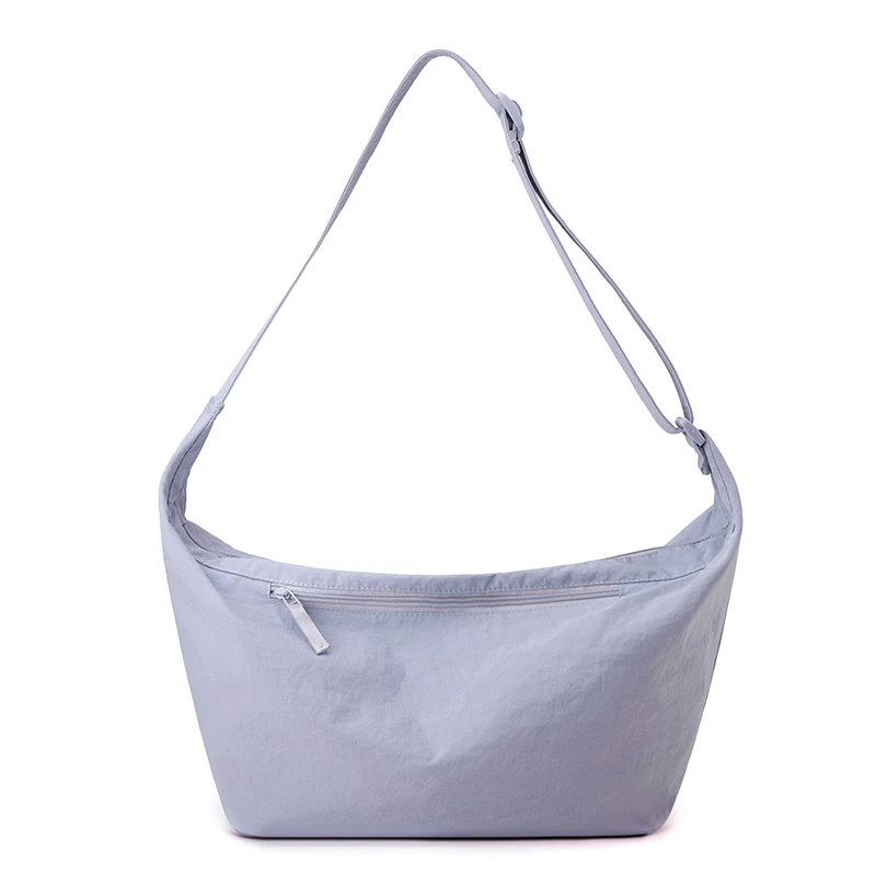 Fashionable large capacity crossbody bag - multifunctional solid color Korean style dumpling shoulder bag, suitable for casual o