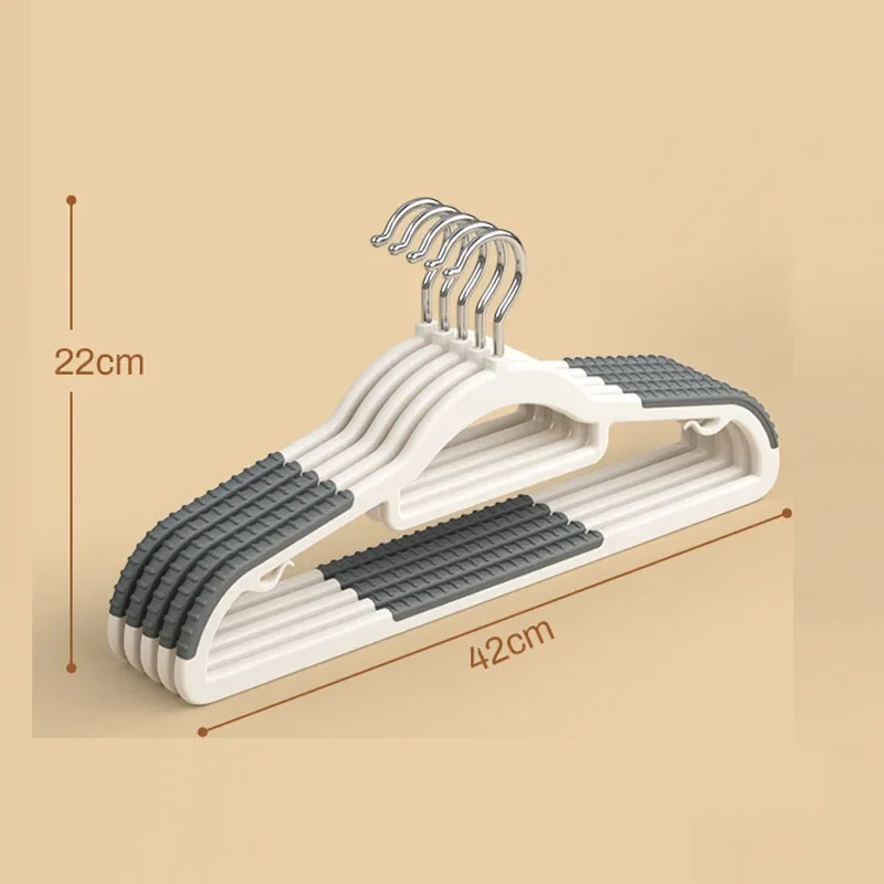 10PCS 안티 슬립 옷걸이 가정용 옷 걸이 플라스틱 비 마킹 및 안티 슬립 옷걸이 의류 랙 의류 건조 랙