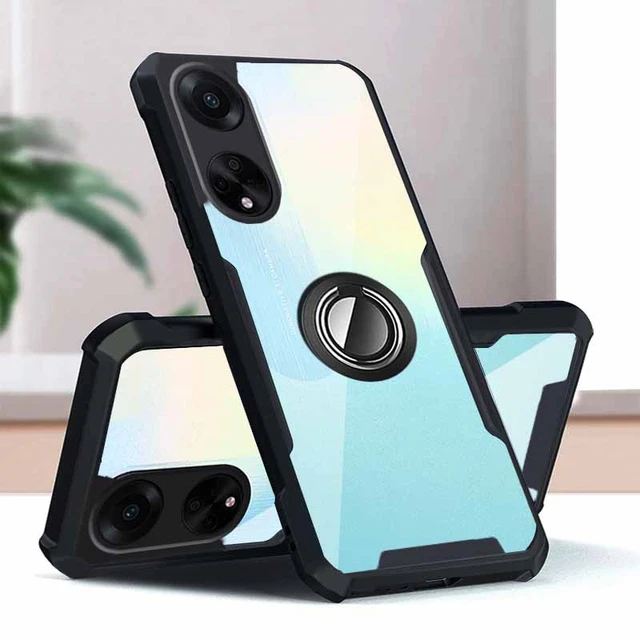 For Cover OPPO A98 5G Case OPPO A98 5G Capas New Shockproof Phone Bumper  Back Soft Ring Magnetic Holder For Fundas OPPO A98 5G - AliExpress