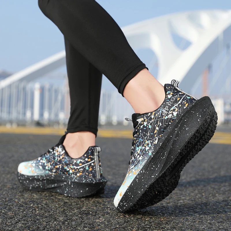 Marathon Men Running Shoes Breathable Lightweight Comfortable Casual Shoes Men Wear-resistant Low-top Comfort Sports Men Running