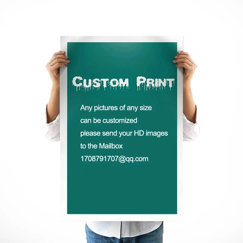 Custom Painting Canvas Wall Art Print Canvas Wall Art VIP Customized Canvas Poster Painting Waterproof Spray Pringting Wall Art Family Pictures For Living Room Home Decor Gift