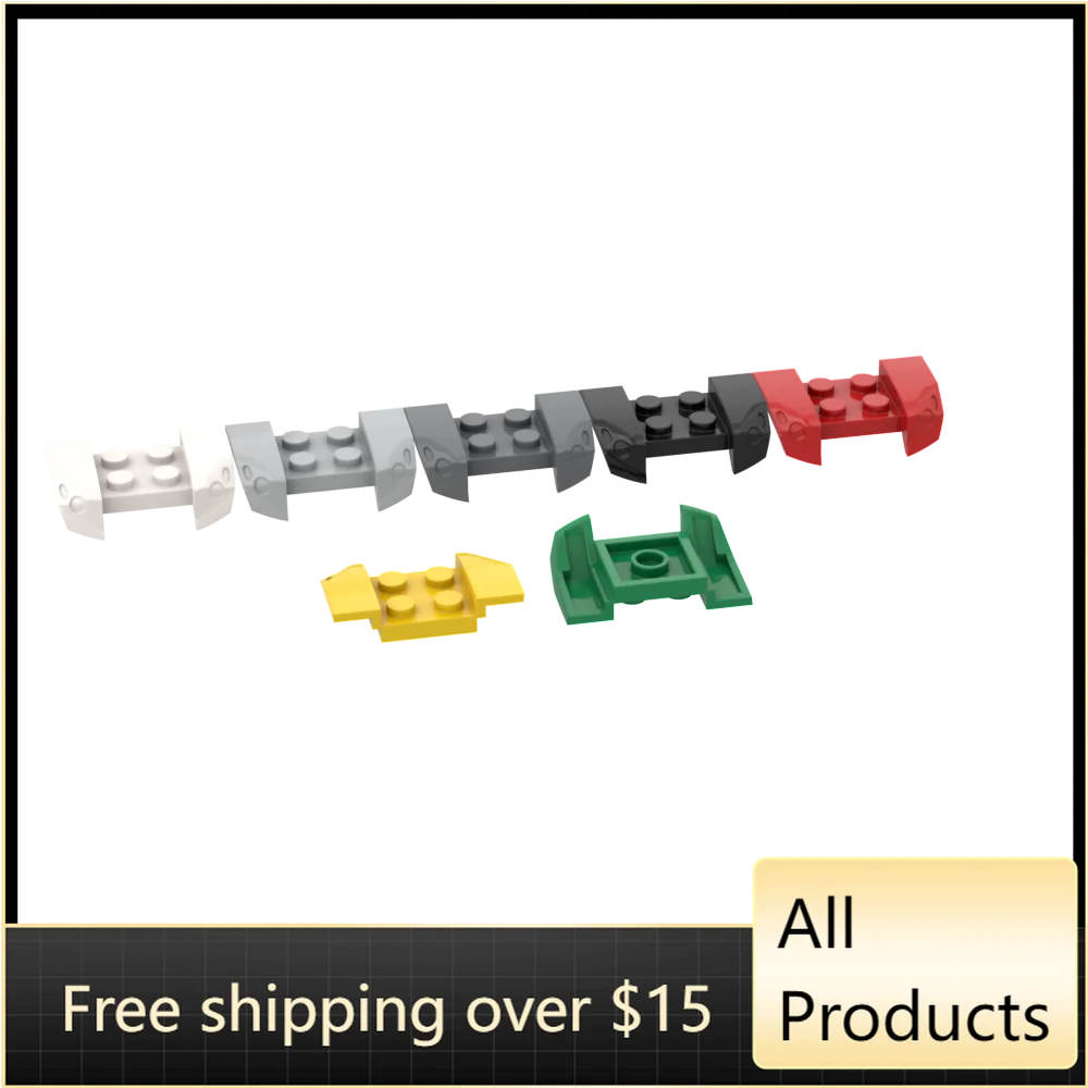 10Pcs High-Tech Assemble Particle 44674 4X2.5X1.2 Front Lamp Suspension Fender Brick Building Blocks Kit Replaceable Part Toy