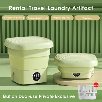 2024 접이식 세탁기, 휴대용 미니 탈수 가능, 기숙사 학생 양말, 속옷 팬티, 가전 제품, 무료 배송