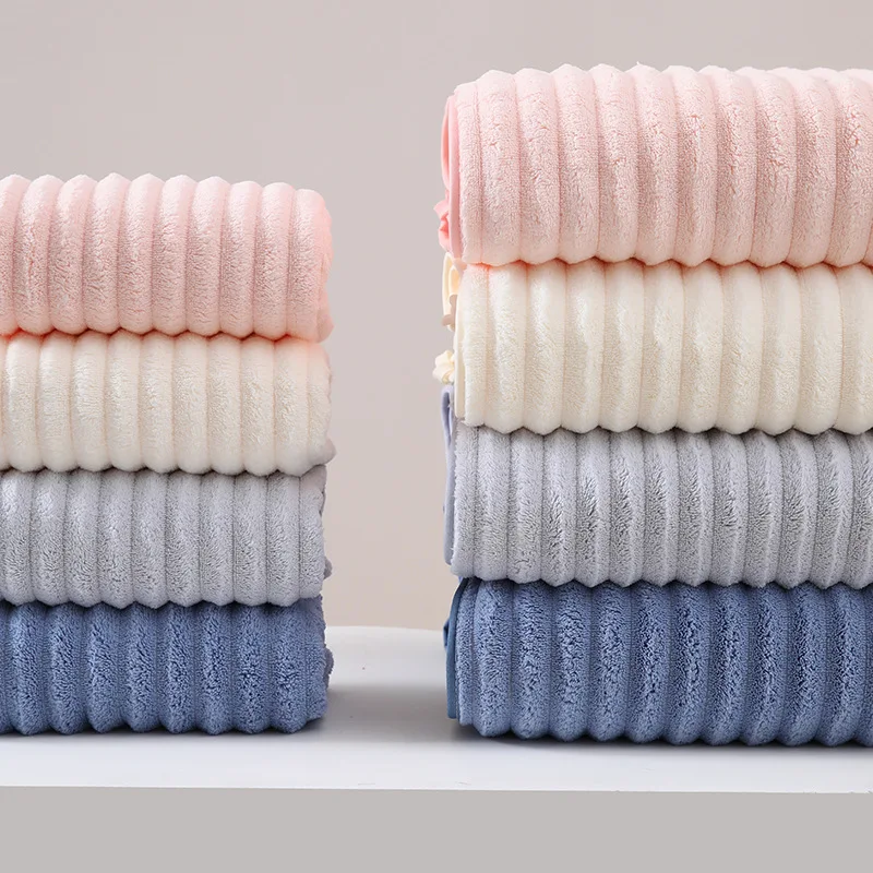 Large Thick Coral Fleece Multipurpose Quick-Dry Bath Towel