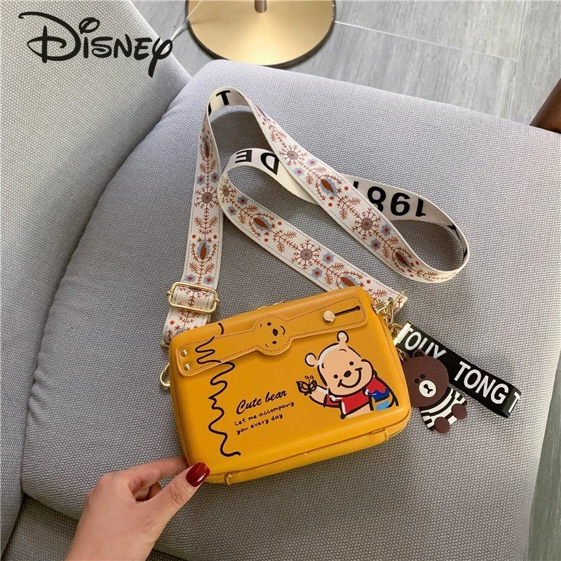 Disney Winnie The Pooh New Women's Handbag High Quality Luxury Brand Women's Bag Cartoon Cute Fashion Trend Mobile Phone Bag