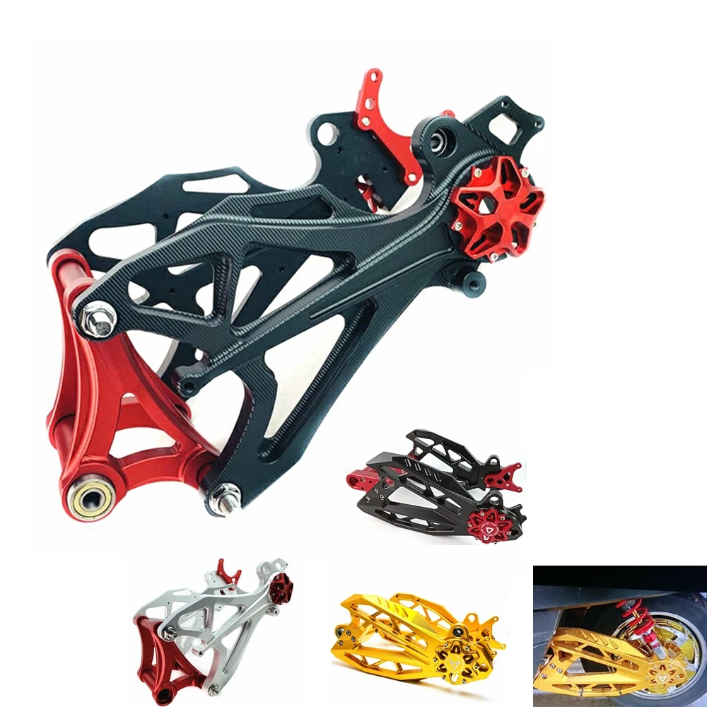 

For Niu N1S NGT NQI/U1/U+/UQi Electric Scooter Modify CNC All Aluminum Alloy 3D Solid Lotus Spare Rib Swing Arm Rear Flat Fork