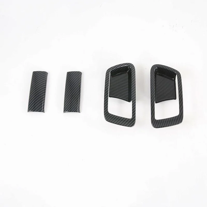 

For Toyota Sienna 2020 4pcs Carbon Fiber Pattern ABS Inside Inner Handle Door Bowl Cover Trim Stickers Interior Auto Accessories