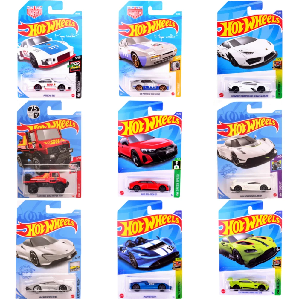 Hot Wheels 21 22 23 Porsche Lamborghini Mercedes Benz Audi Mclaren Honda Aston Martin Ford Mazda Koenigsegg Giocattolo Modello Di Auto Regalo