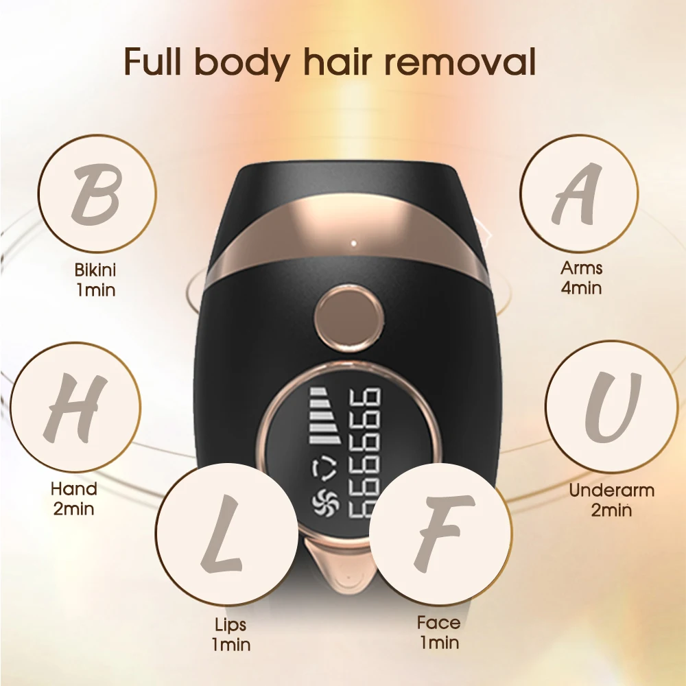 [HB] Newest 999999 Flashes Permanent Full Body Bikini IPL Laser Pubic