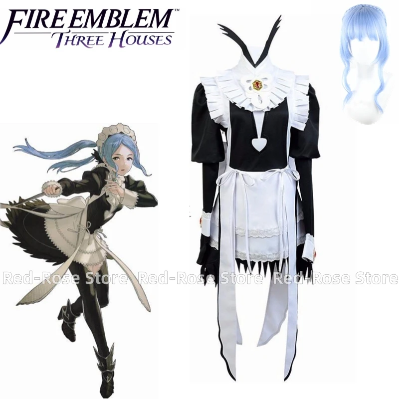 Flora Dress Cosplay Fire Emblem Fates Flora Maid Dress Costume Cosplay Custom Made