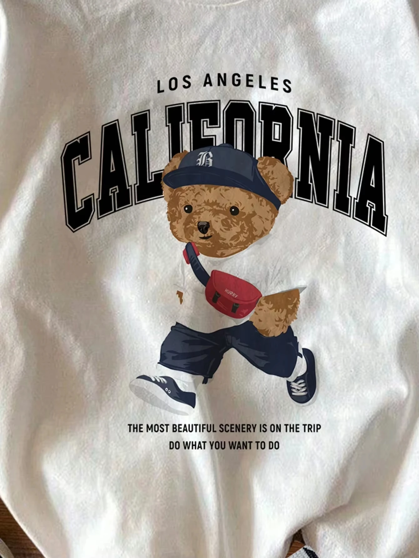 Summer New Short-Sleeved California Bear Monogrammed Cotton Luxury Brand Fashion Quick Dry T-shirt Tops For Both Men And Women