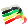 15/100/500pcs Soft Lure Grubs Luminous Paddle Tail Wobblers Silicone Worm Glow Jigging Lure Carp Fishing Shad Artificial Bait 1