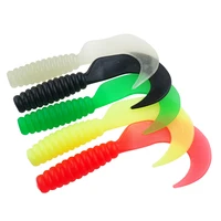15/100/500pcs Soft Lure Grubs Luminous Paddle Tail Wobblers Silicone Worm Glow Jigging Lure Carp Fishing Shad Artificial Bait 1
