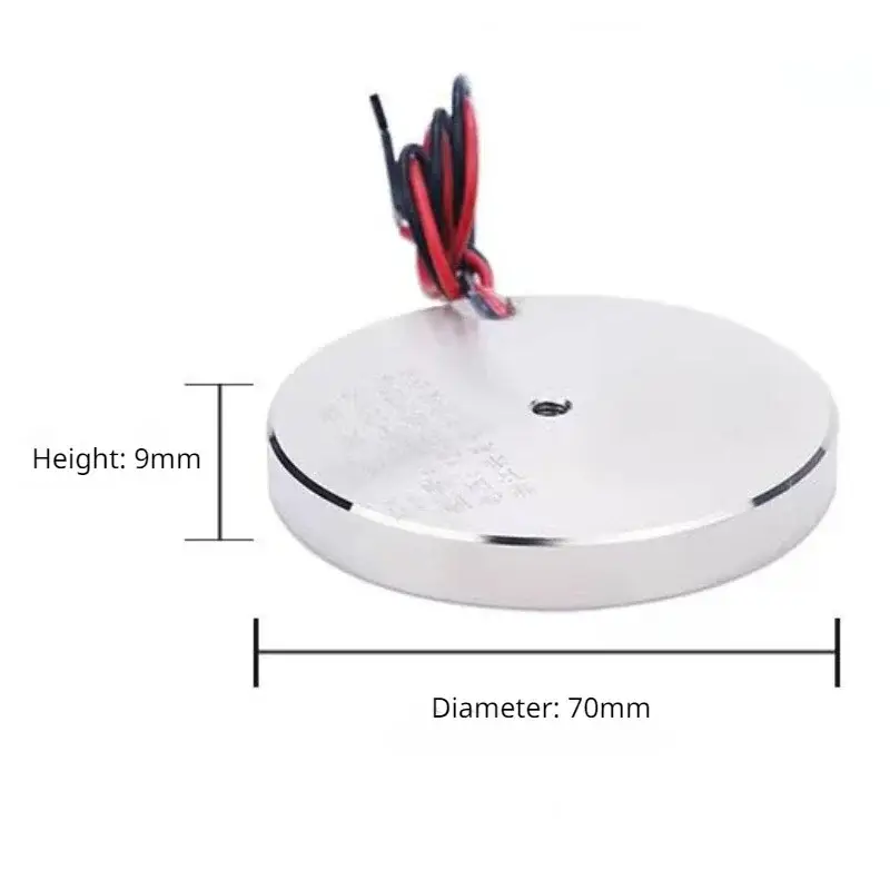 70/9 Holding Electric Sucker Electromagnet Magnet Dc 12V 24V Suction-cup Cylindrical Lifting 25KG Suction Plate Metal China image 6