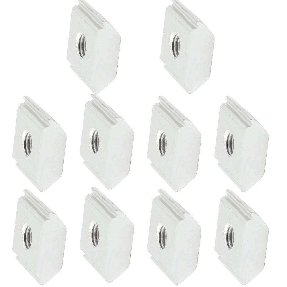 Solar Panel Mounting Brackets Clamp Aluminum Alloy For Framed Panels PV Bracket Solar Panels Tools 10Pcs solar panel clamps solar panel brackets