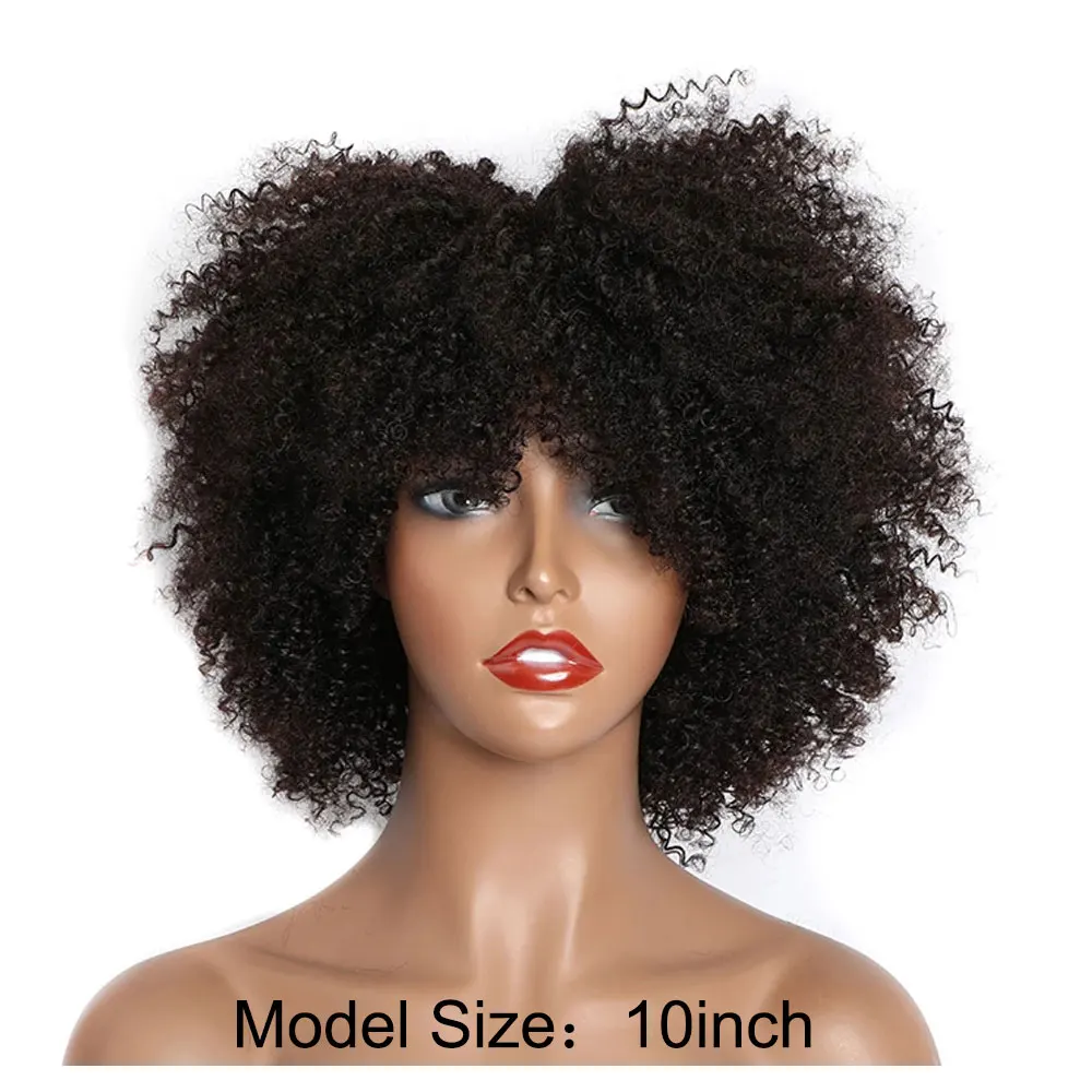 Short Curly Human Hair wigs for Black Women Newmi Afro Kinky Curly Wig Human Hair Natural Black Short Pixie Curl Afro Wig