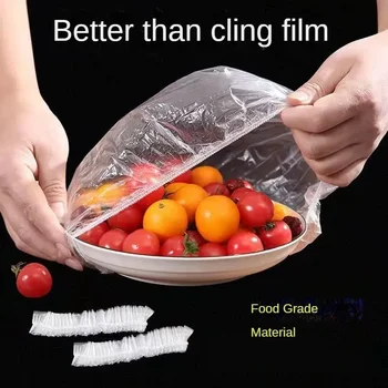 Copertura per alimenti usa e getta riutilizzabile Involucro di plastica Coperchi per alimenti elastici durevoli per ciotole Coperture per piastre elastiche per borsa per risparmiare cibo da cucina