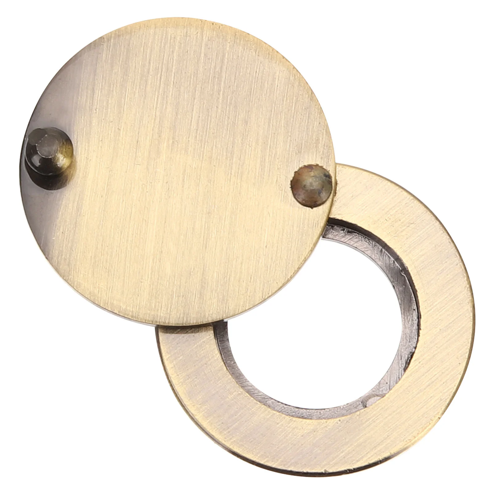 Door Mirror Viewer Hole Cover Plate Peephole Tool Replacement Only Decorative Covers Copper for inside Apartment Protector