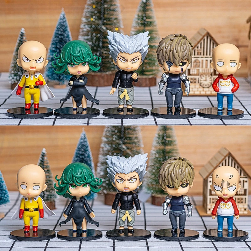 One Punch Man Genos Action Figure  One Punch Man Tatsumaki Figure -  5pcs/set One Man - Aliexpress