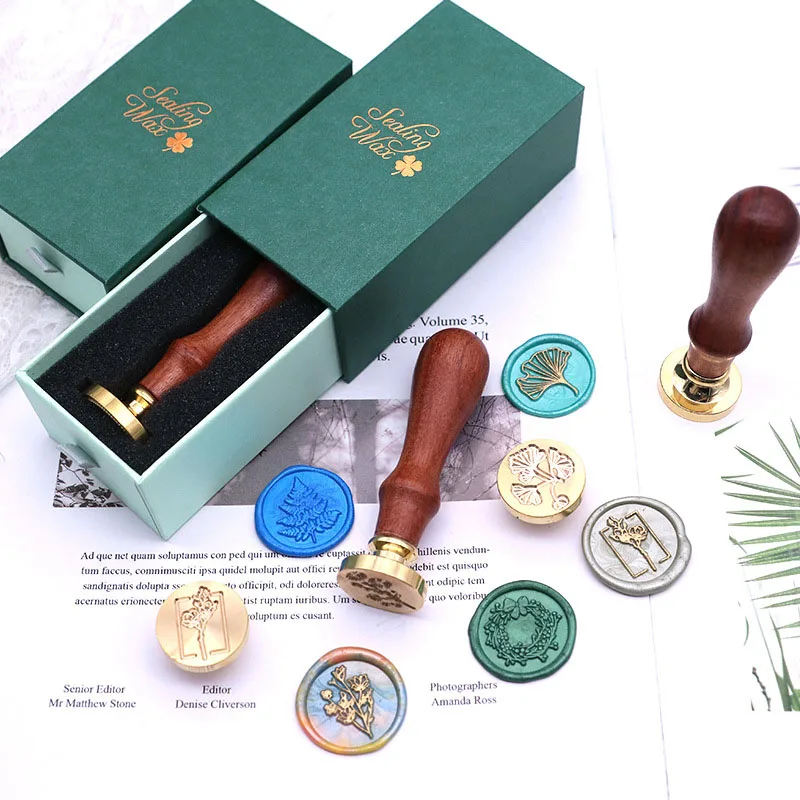 Metal stamps wax seal stamp Stamps Metal Stamps Wax Seals Customize Your Own Gift Replaceable Handles Card Invitation