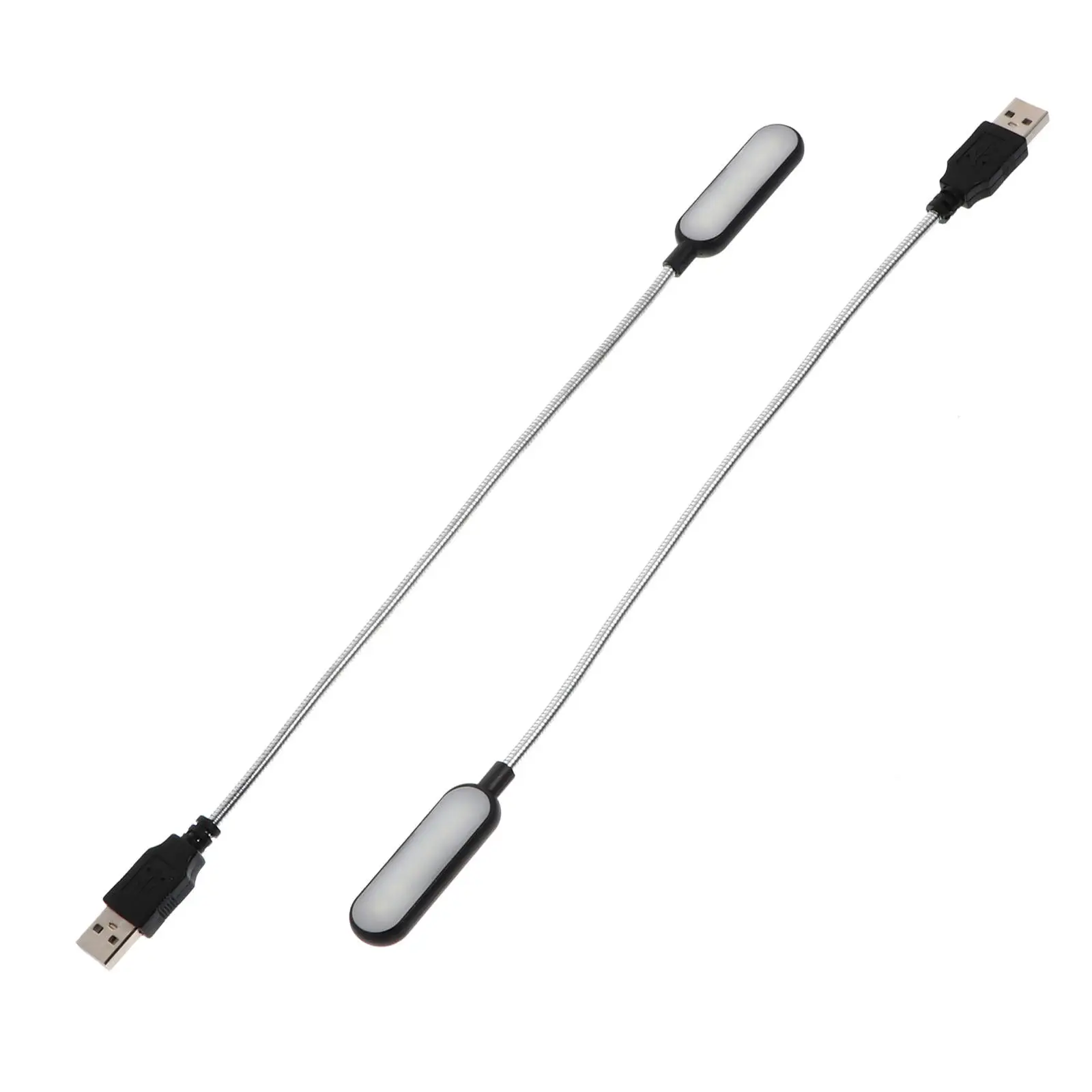 2Pcs 휴대용 USB 노트북 미니 독서 램프 키보드 모니터 연구 작업 여행 노트북 램프에 대 한 밝은 USB 빛