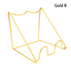 Elegant Countertop Wine Bottle Display and Storage Rack (B Gold)