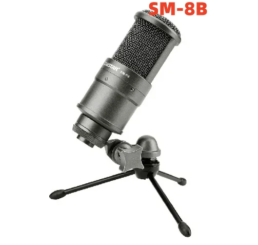 Takstar SM-8B Side-address Microphone Condenser Mic with Windscreen Mounting for Recording Live Performance