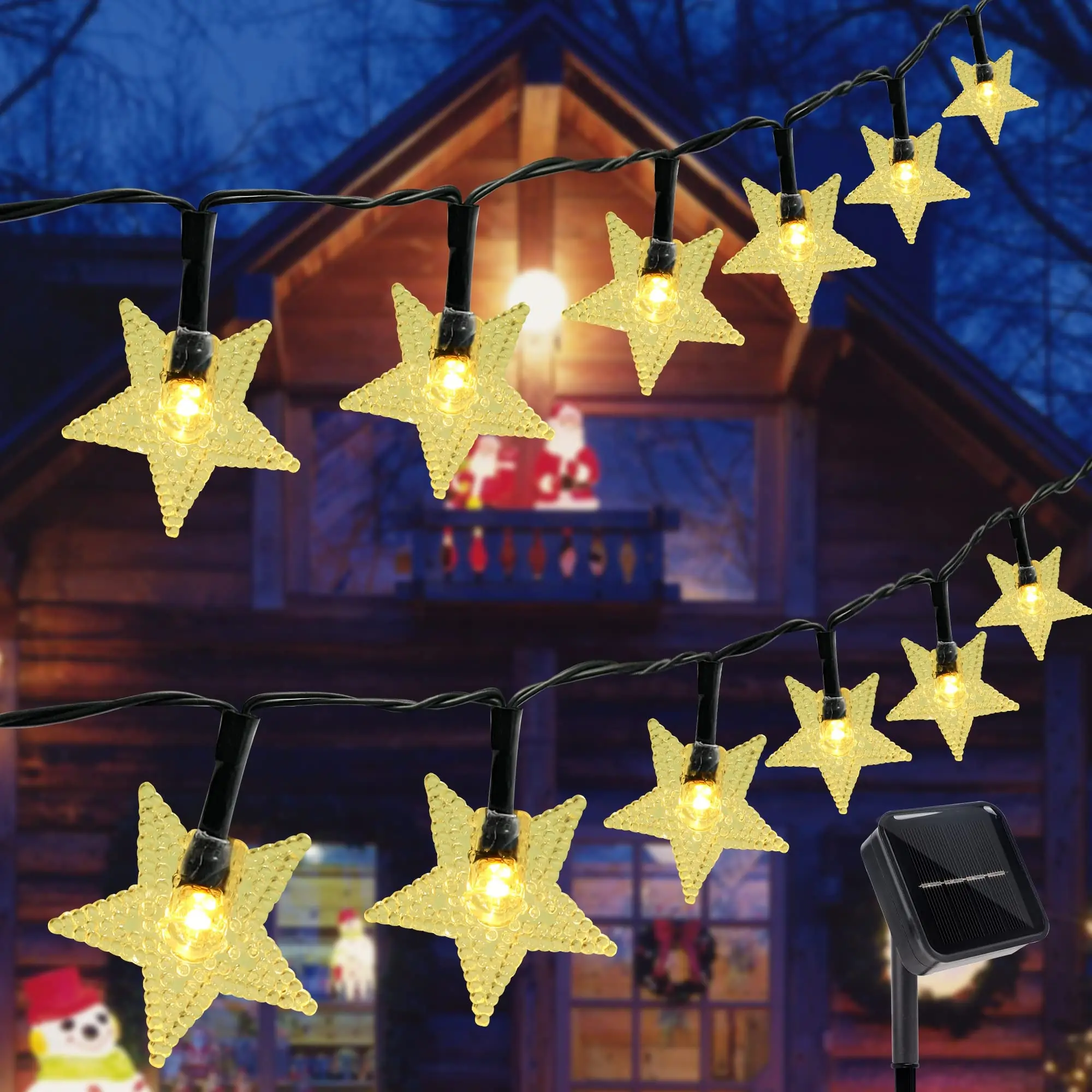 

Twinkle Star Solar Star String Lights Outdoor Garden Yard Christmas Wedding Decorations Lamp Led Street Garland Waterproof Ip65