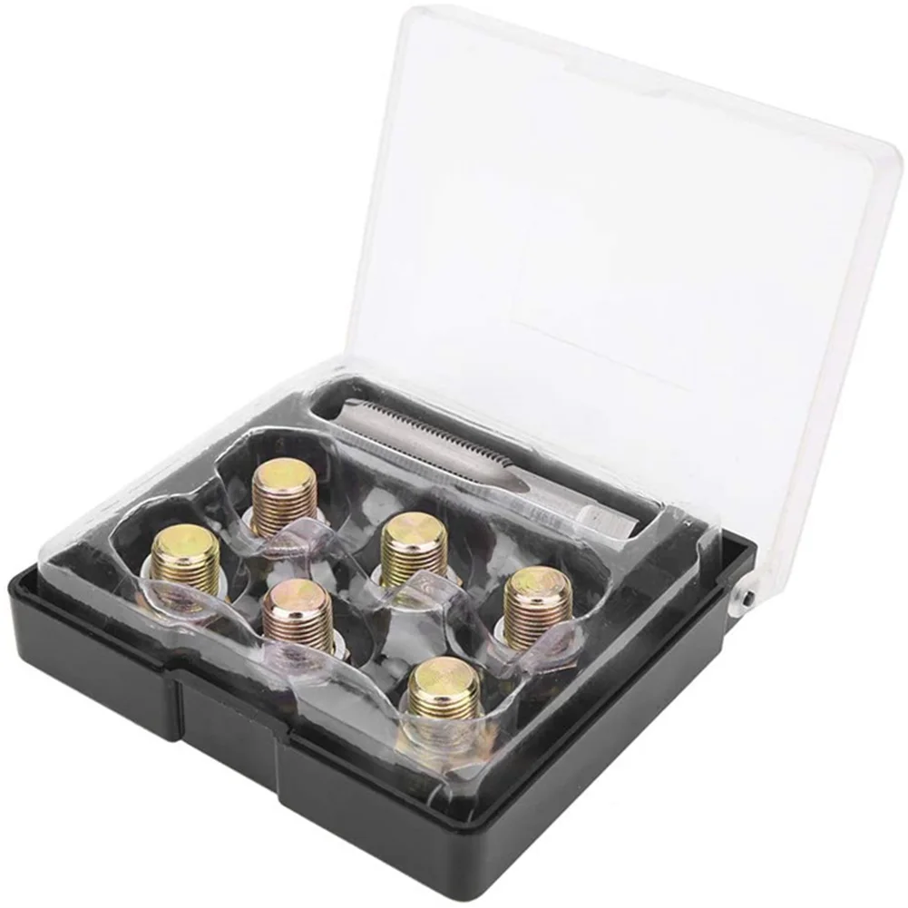 Car Repair Combination Suit M13x1.25mm Iron Oil Pan Thread Repair Tools Kit Oil Drain Plug Screws Bolt Set