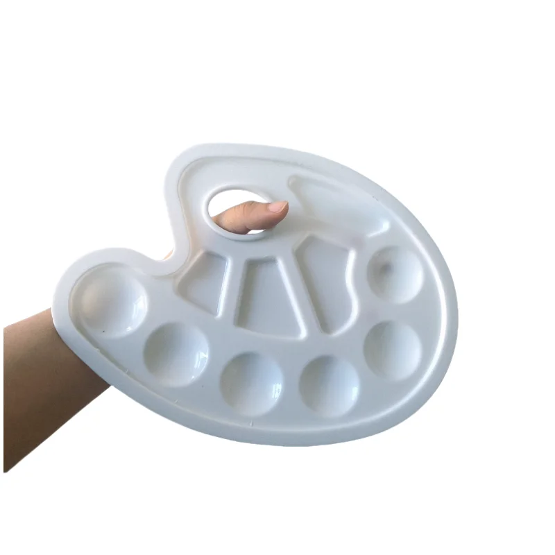 Oval palette for Chinese painting gouache oil painting acrylic watercolor palette special color box