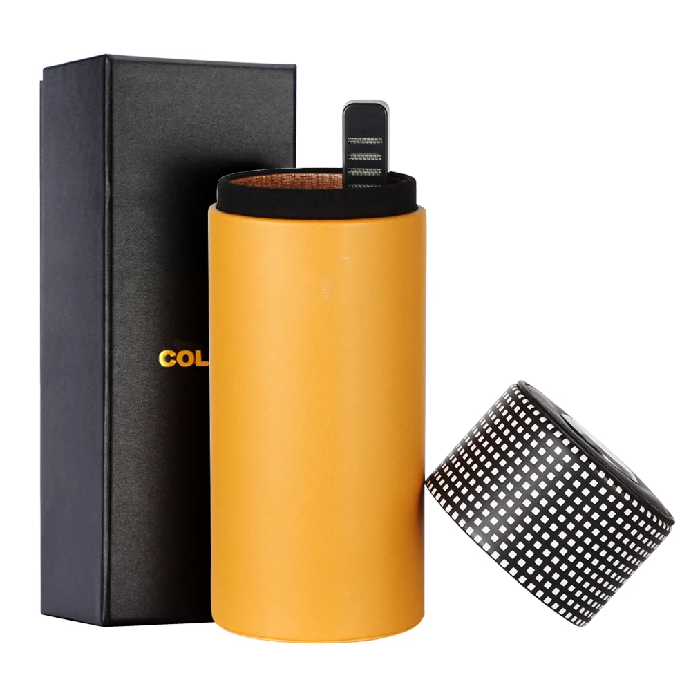 Tube Humidificateur Pour Cigares En Bois - Étui De Rangement Hermétique Portable, 18 Cm De Long, Diamètre 2,9 Cm - Pour Voyage, Collection
