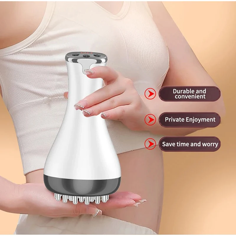NEW Electric Meridian Brush Gua Sha Body Massager EMS Microcurrent Hot Compress Scraping Lymphatic Drainage Machine Fat Burner