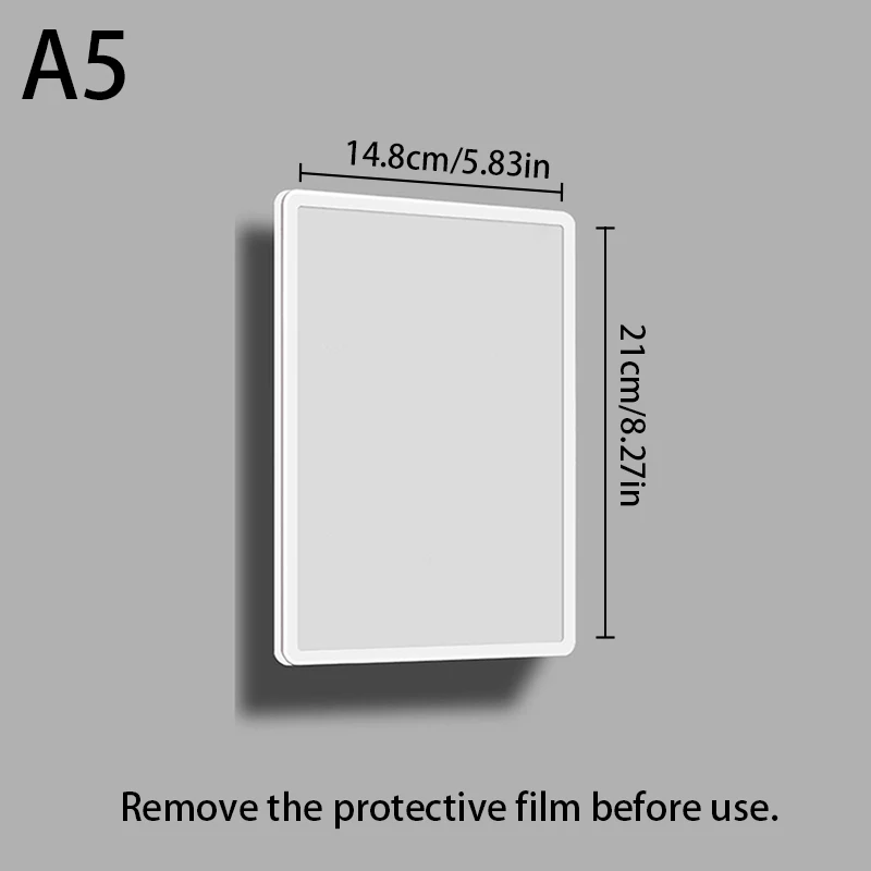 A4/A5 Akrilik Ekran Kartı Billboard Şirketi Asılı Duvar Süspansiyon Poster Çerçevesi Duvar Çift katmanlı Kontrplak