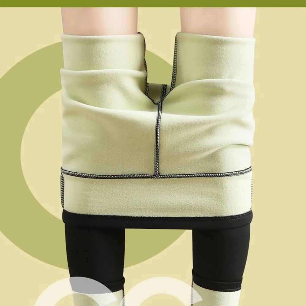 Women's Invisible Open Crotch Outdoor Sex Add Lamb Fluff Shark Pants Slim Thermal Pants Yoga Leggings