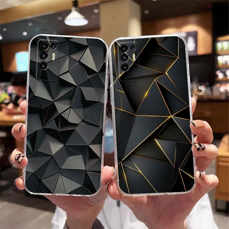 Floral Clear Shockproof Soft Silicone Protective Phone Case Cover