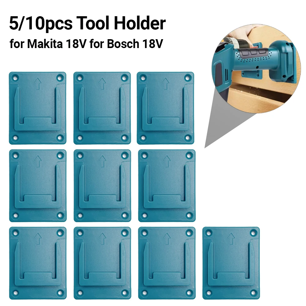 5/10pack for Makita 18V for Bosch 18V Tool Holder Drill Tools Holder Wall Mount