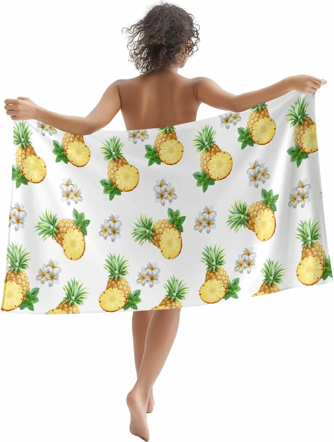 Serviette de plage pastèque douce absorbante séchage rapide été_voghion.com