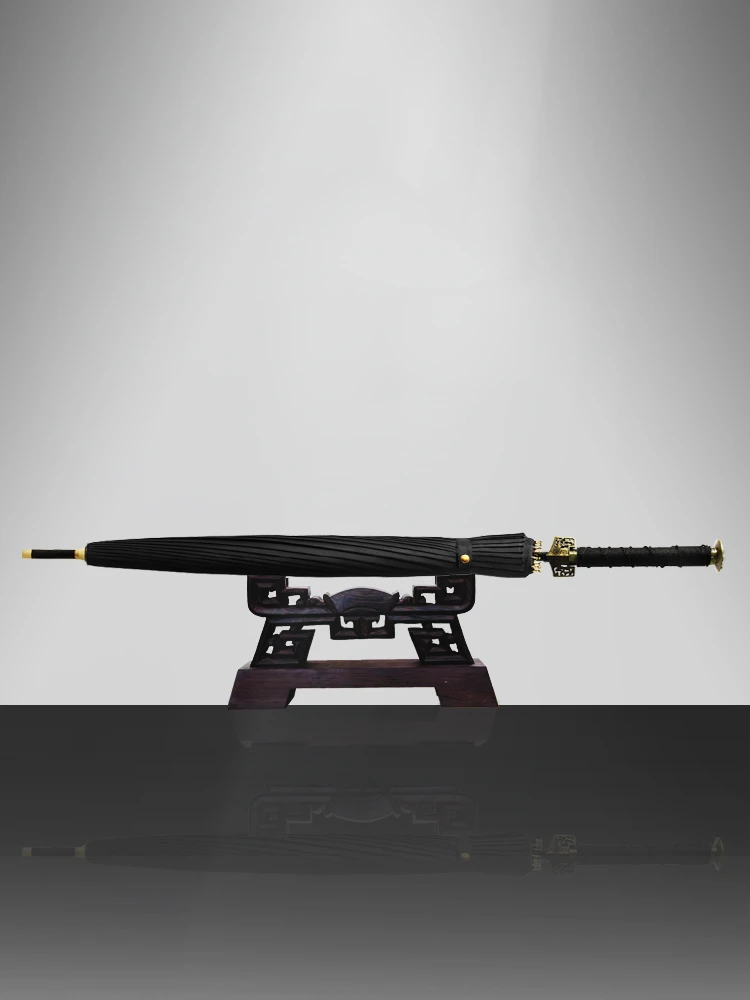 Samurai Long-handled Umbrella Men's Handsome Large Rain or Shine Dual-use Creative Strong Wind-resistant Straight Umbrella