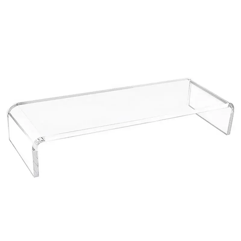 Acrylic Computer Stand Riser SpaceSaving Clear Monitor Riser For Home