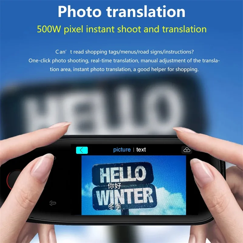Smart Translator Pen S50 Photo Offline + WIFI Real Time Translation Scanner Text Scanning Reading Translate Dictionary