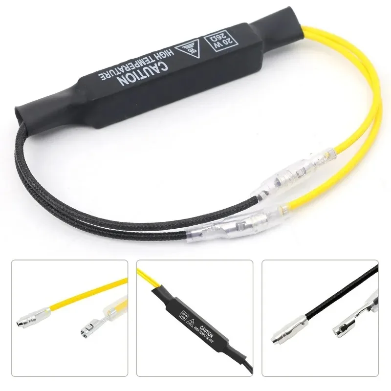 20W Motorcycle Decoder Turn Signal Lights for Canbus 12v Indicator Load Resistor Decoder Load Decoding Resistor Repair Parts