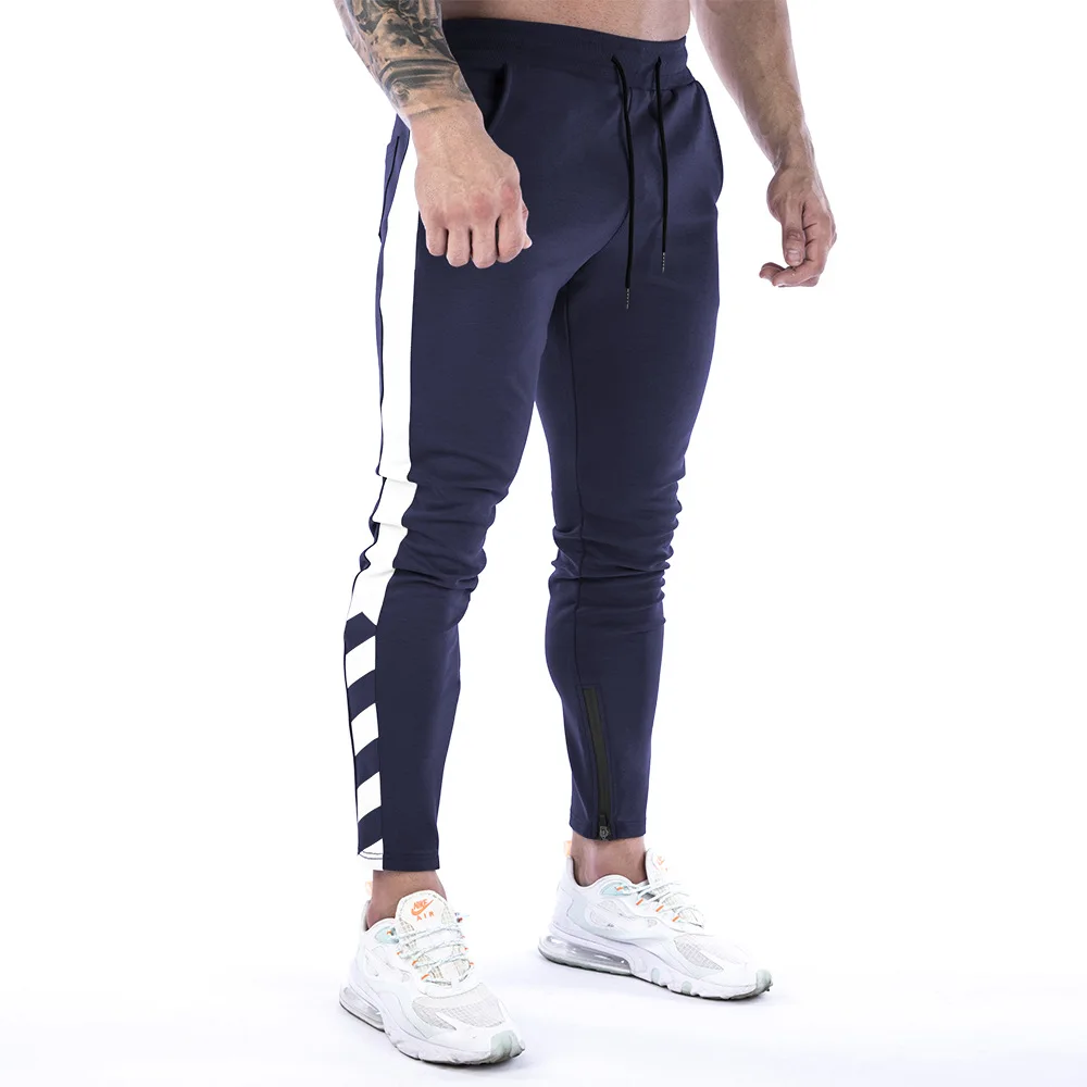 Muscle fitness pants casual sports running training leggings sweatpants trousers men clothing
