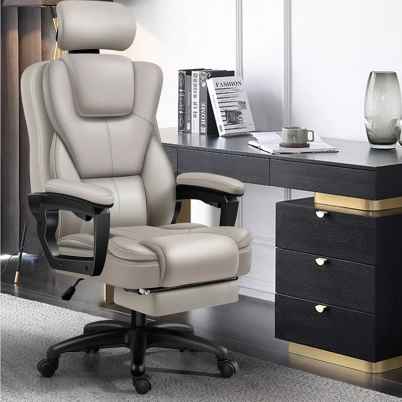 Bedroom Throne Ofice Chair Emperor Modern Floor Lazy Computer Ofice Chair Ergonomic Theater Leather Sedia Ergonomica Furniture