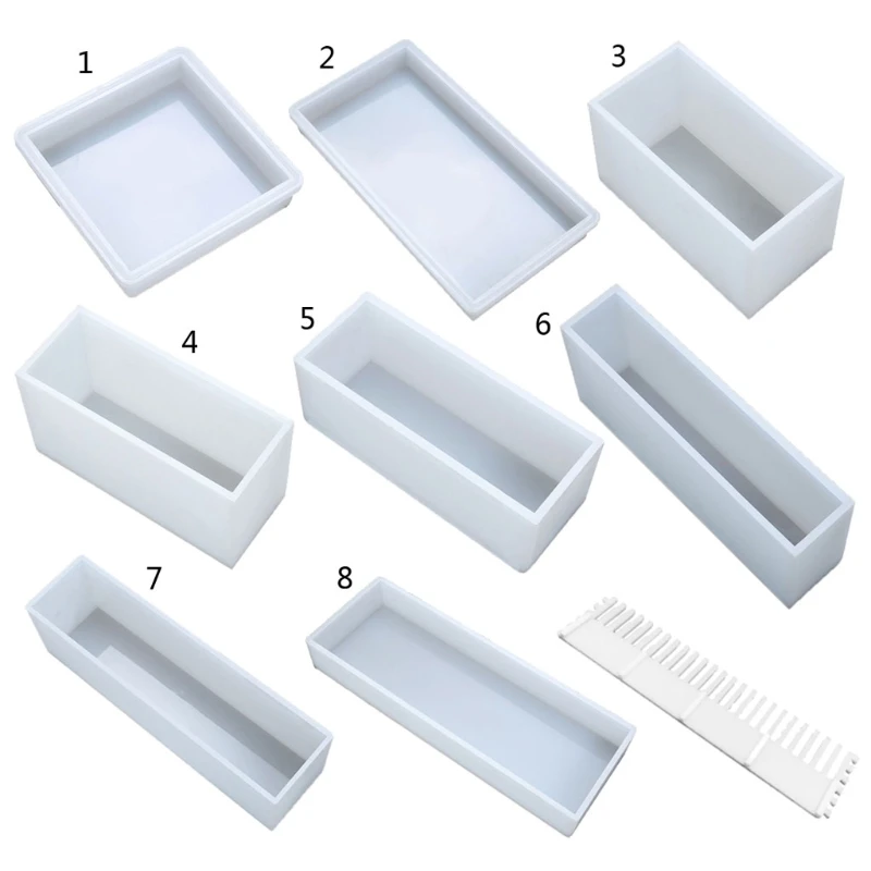 Super Large Rectangular Silicone Molds 3D Rectangle Resin Art Mould Craft Tools Crystal Mold Soap Making silicone mold