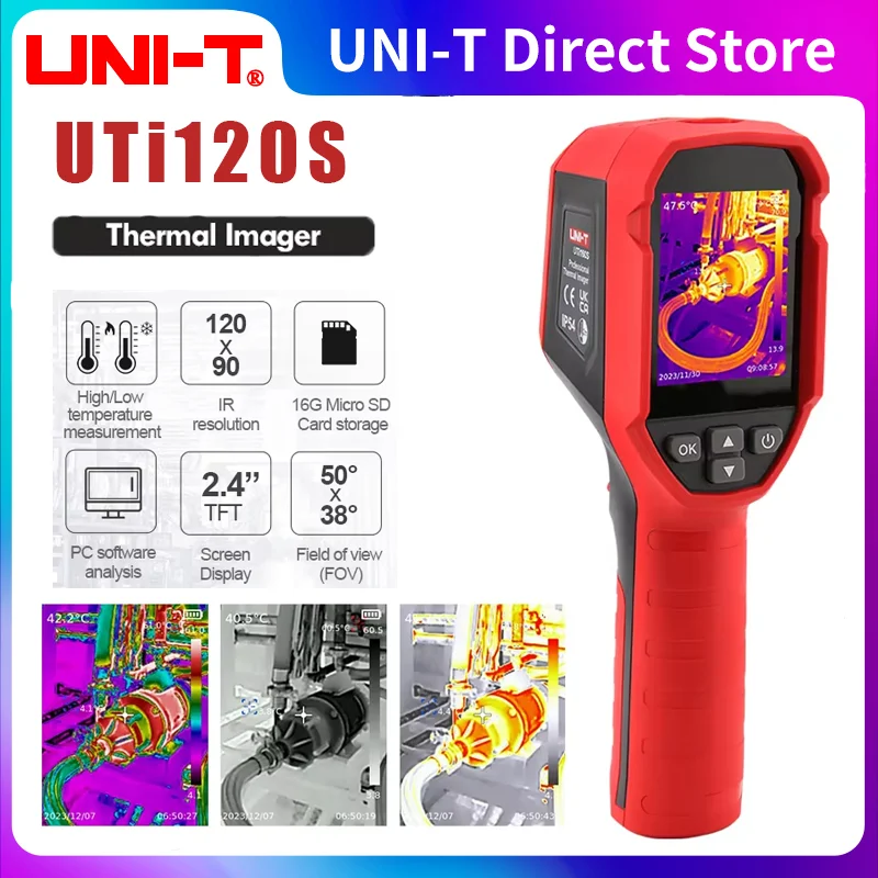 サーモグラフィーカメラ　UTi120S Amazon | UNI-T UTi120S サーマルイメージングカメラ 120x90