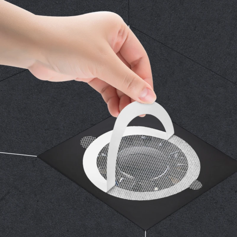20pcs Disposable Shower Drain Hair Catcher Cover Bathroom Sewer Sink Drain Hair Strainer Stopper Bathtubs Mesh Filter Sticker shower drain catcher hair drain catcher hair drain filter floor drain hair filter floor drain hair catcher drain hair catcher