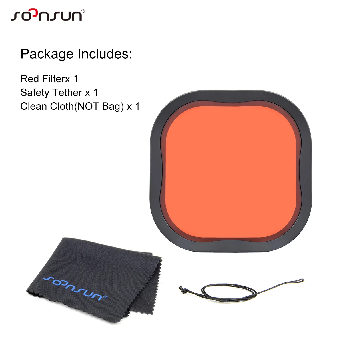 SOONSUN Dive Filter Set with Red Light and Macro Lenses for Underwater Photography