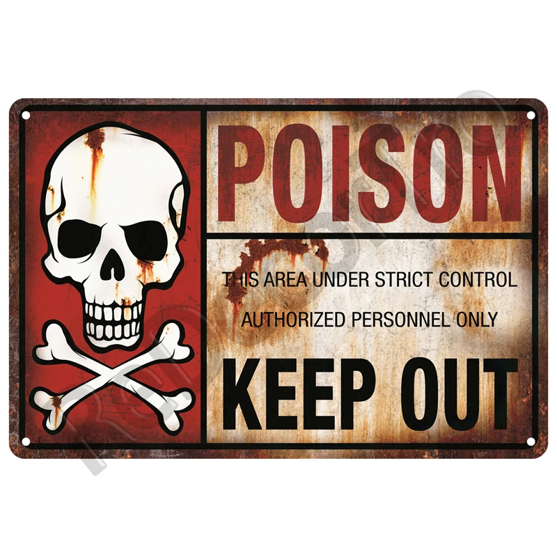 Vorsicht Warnung Metall Zeichen Für Sicherheit Zeichen Gefahr Vorsicht Zinn Zeichen Platte Hause Wand Dekor Vintage Plaque Hause Kunst Malerei Poster – Detail 15