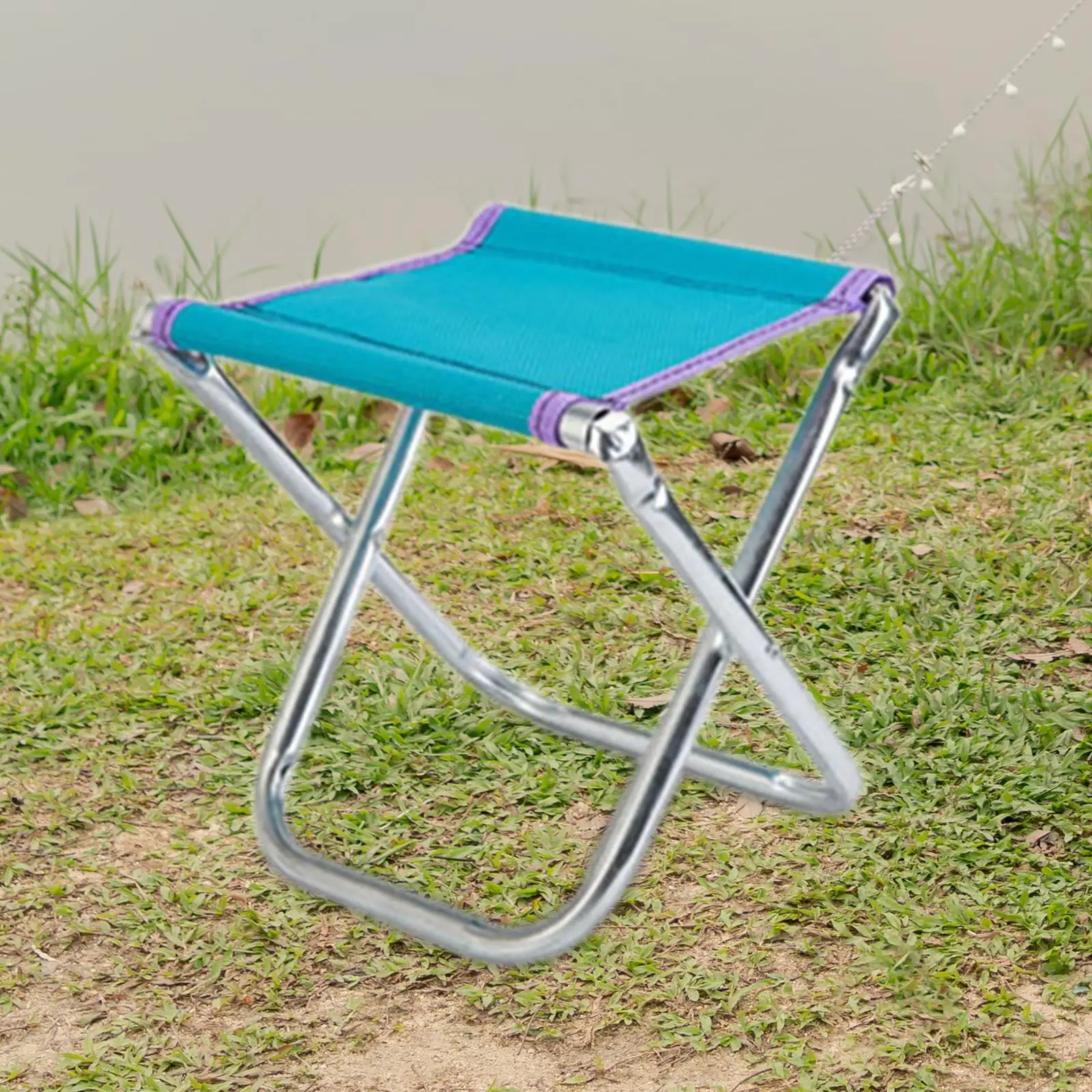 Camping Folding Stool Seat Foot Stool Saddle Chair for Fishing Concert Beach